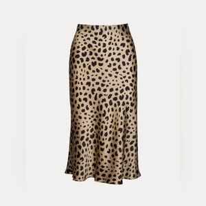 Leopard print Naomi silk skirt